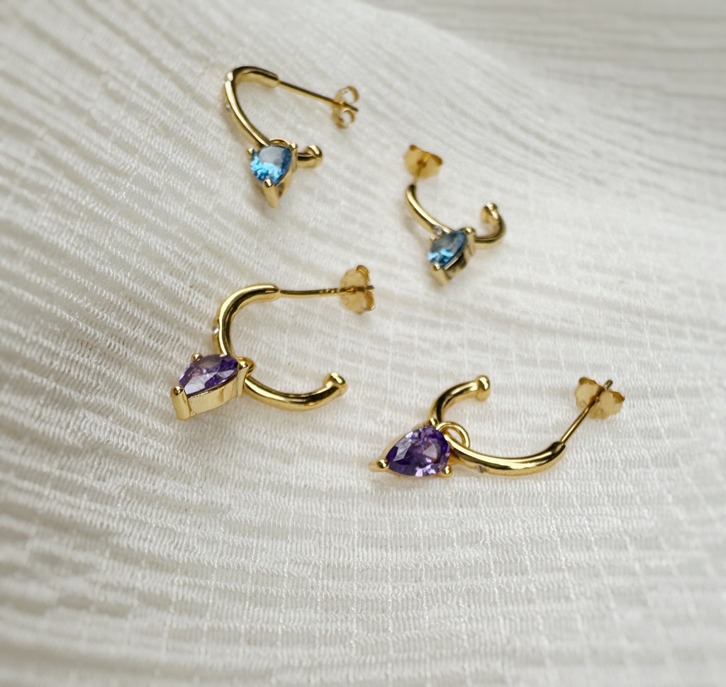 Azur ~ boucles d’oreilles