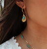 Turquoise ~ boucles d’oreilles