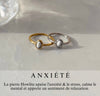Anxiété ~ bague howlite
