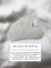 Gua sha Quartz Blanc