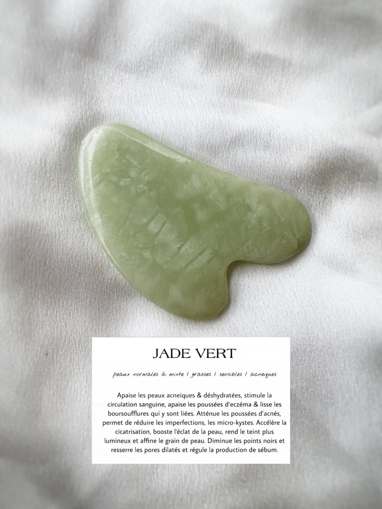 Gua sha Jade vert
