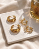 Golden ~ boucles d’oreilles