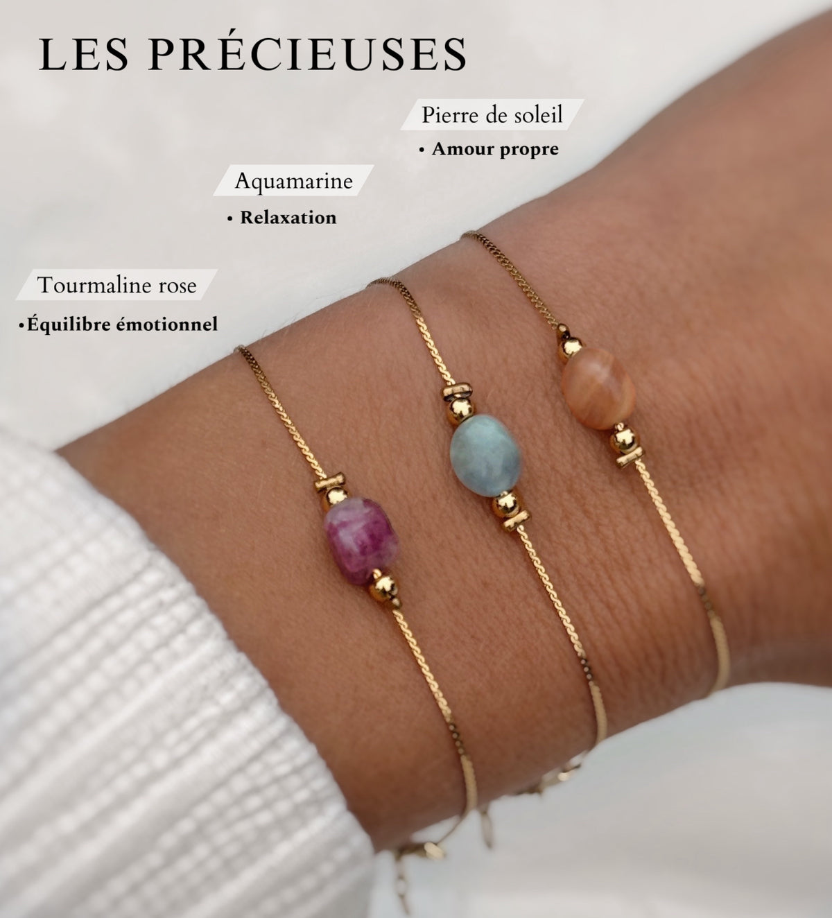 Bracelet En Pierres Précieuses – Neuf Sans Emballage
