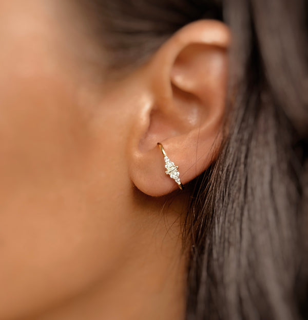 Astre ~ boucles d’oreilles