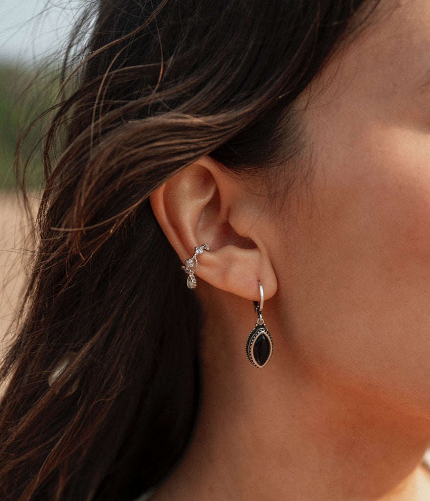 Lunaire ~ boucles d’oreilles