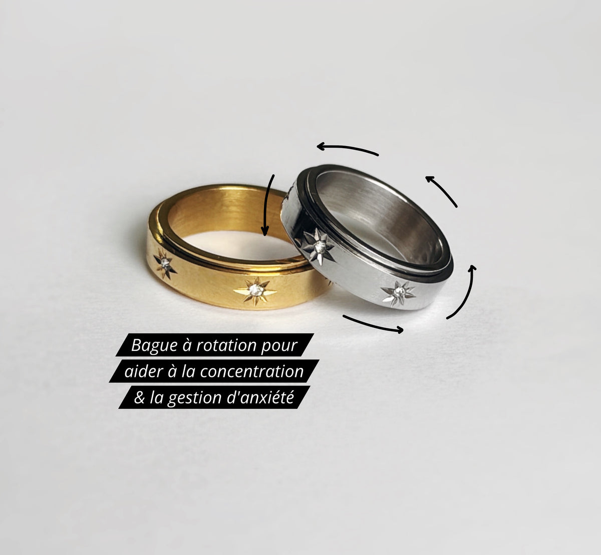 Bague à rotation ~ constellation – V CRÉATION