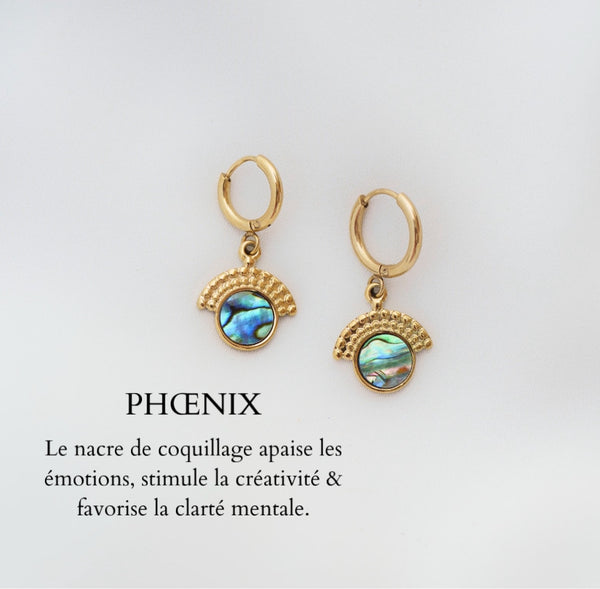 Phœnix ~ boucles d’oreilles