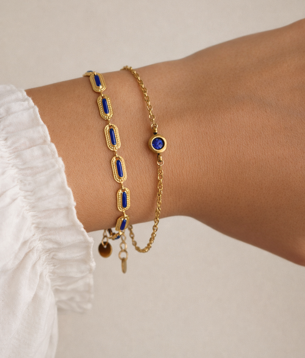 Azur ~ duo de bracelets