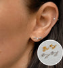 Rose ~ boucles d’oreilles