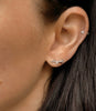 Rose ~ boucles d’oreilles