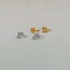Rose ~ boucles d’oreilles