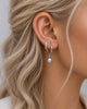 Duo Perle grise ~ boucles d’oreilles