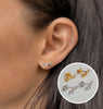 Rose ~ boucles d’oreilles