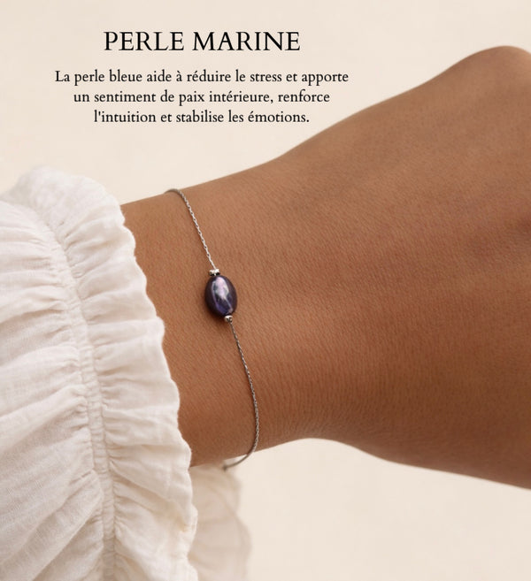 Perle marine ~ bracelet