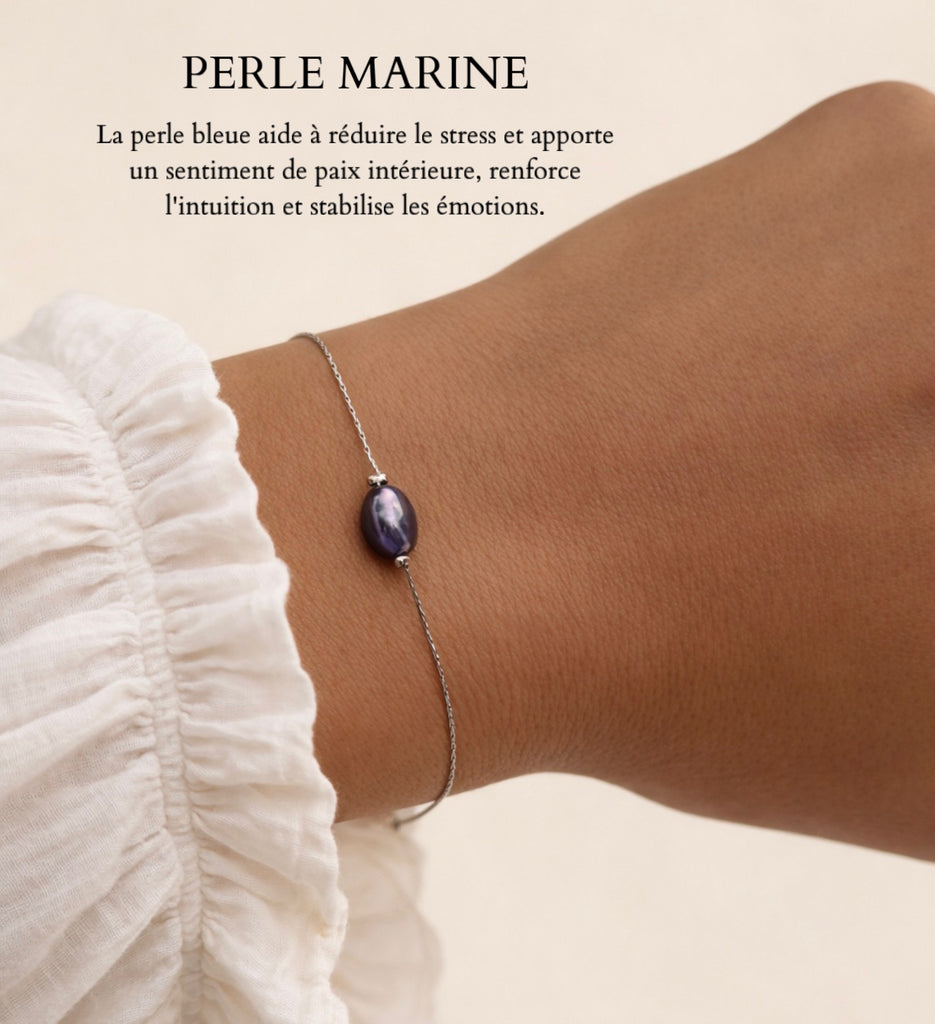 Perle marine ~ bracelet