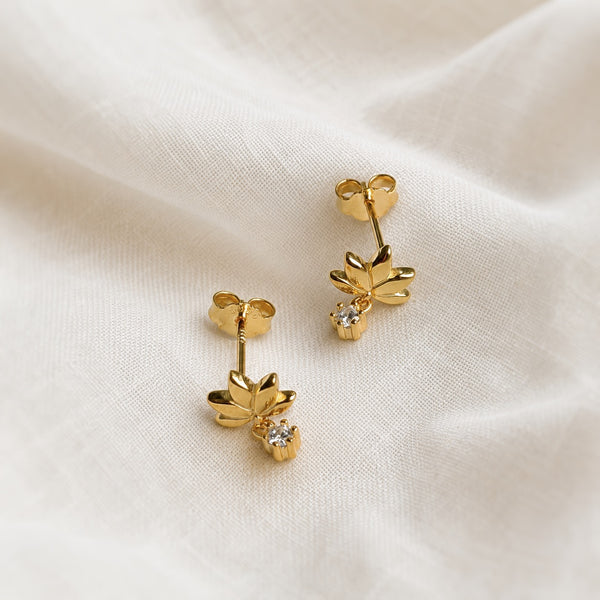 Lotus ~ boucles d’oreilles