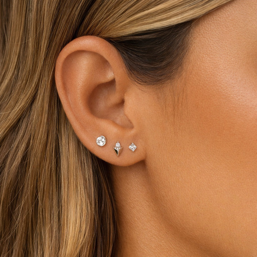 Trio pure ~ boucles d’oreilles