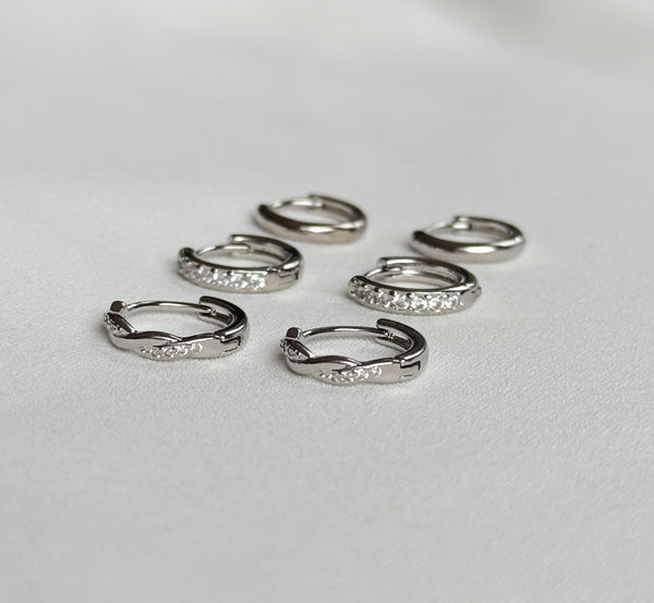 Trio Simpliste ~ boucles d’oreilles