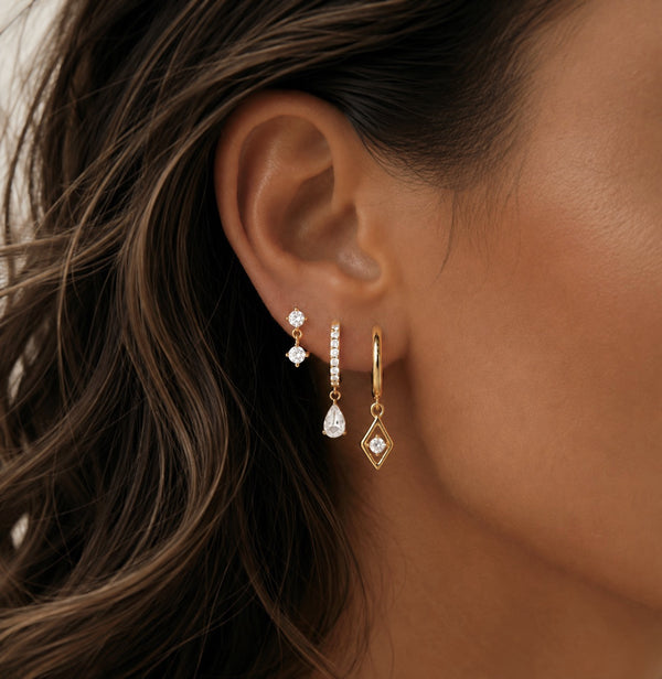 Trio Drop ~ boucles d’oreilles