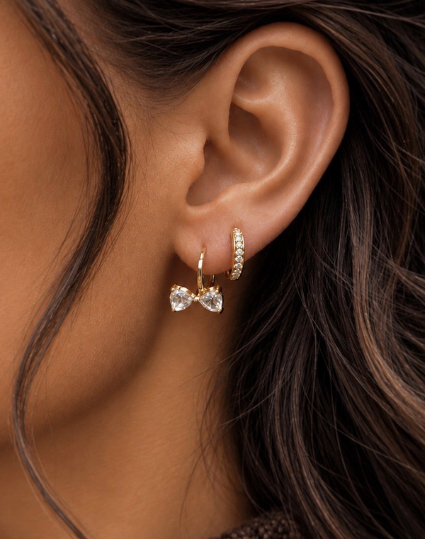 Duo Bow ~ boucles d’oreilles