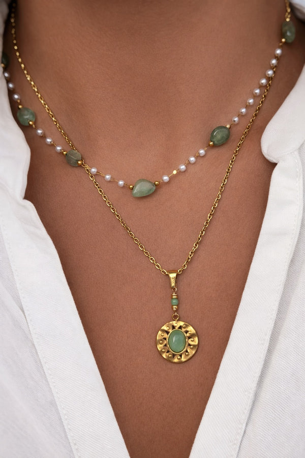 Aventurine ~ collier