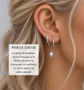 Duo Perle grise ~ boucles d’oreilles