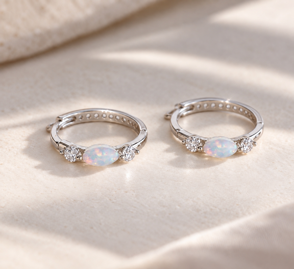 Opalite ~ boucles d’oreilles