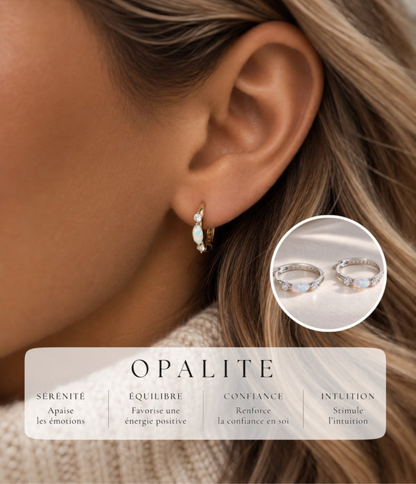 Opalite ~ boucles d’oreilles