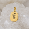 Fleur de naissance ~ collier personnalisé