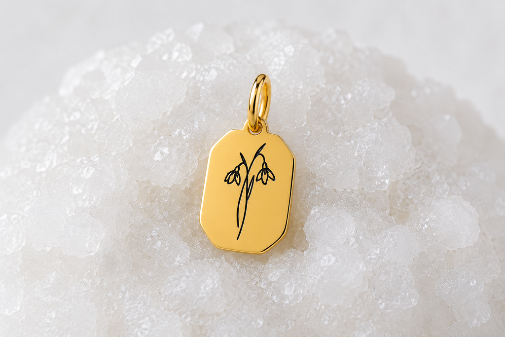 Fleur de naissance ~ collier personnalisé