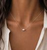 Perle blanche ~ collier