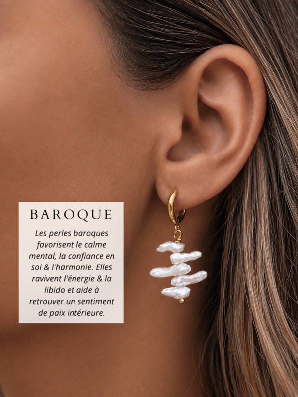 Baroque ~ boucles d’oreilles