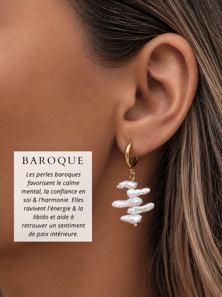Baroque ~ boucles d’oreilles