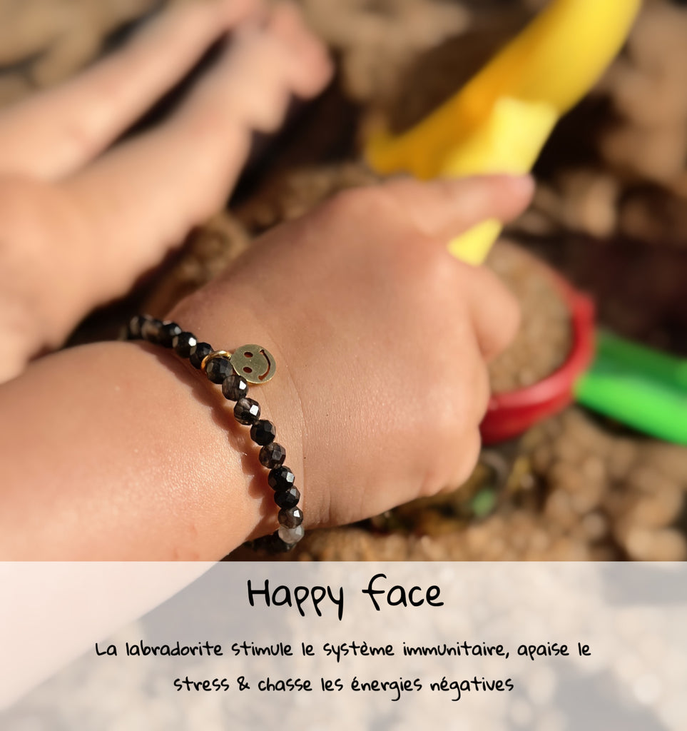 Happy face ~ labradorite