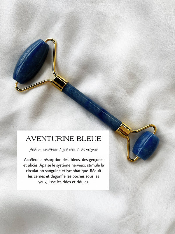 Rouleau Aventurine bleue