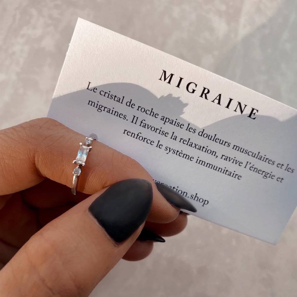 Migraine ~ bague argent 925